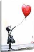 Obraz Heart Balloon Girl | Talianske plátno