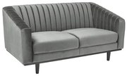 Sedacia súprava Asprey Velvet, sivá / čierna
