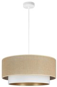 Závesné svietidlo na lanku SARTA 1xE27/60W/230V biela/juta