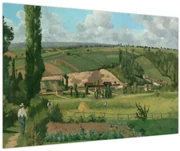 Obraz - Camille Pissarro, Landscape at Les Pâtis, Pontoise, reprodukcia (90x60 cm)