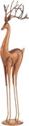 Medená kovová dekorácia jeleň Deer - 14*10*54 cm