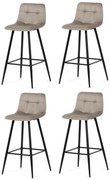 Sada barových stoličiek B-X7015 CAP2, 4 ks