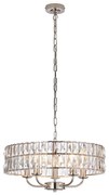 Endon 104467 - Luster na reťazi CLIFTON 5xE14/6W/230V lesklý chróm/číra