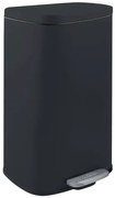 Spirella pedálový odpadkový kôš AKIRA matná čierna oceľ soft-close 50 L 10.21573