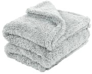 Sivá plyšová deka Tiseco Home Studio Teddy, 130 x 170 cm