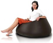 INTERMEDIC SK - Sedací vak Relax 110x70 cm | kreslo na oddych z ekokože alebo polyesteru, 300 l Farba: E14 - Čierna (Ekokoža)