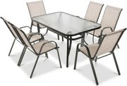 Záhradný kovový nábytok BISTRO – béžový
