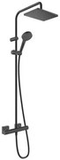 Hansgrohe Vernis Shape sprchový systém na stenu s termostatickou batériou čierny mat 26286670