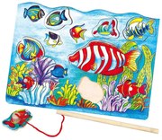 Drevené magnetické puzzle Viga Rybolov