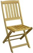 Záhradná stolička drevená skladacia