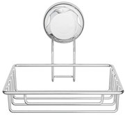 Samodržiaca oceľová nádobka na mydlo v striebornej farbe Bestlock Bath – Compactor