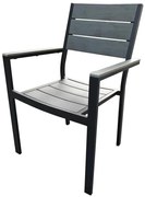 Hliníková stolička šedá