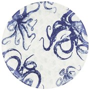 Modro-biela keramický servírovací tanier Villa Altachiara Positano, ø 37 cm