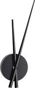 Minimalistické nástenné hodiny TFA 87787 – čierne, tichý chod Sweep, dĺžka 31 cm