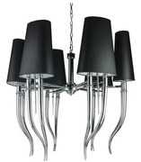 Azzardo AZ1390 - Luster na reťazi DIABLO 12xE14/11W/230V čierna