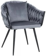 Stolička Nuvo Velvet sivá