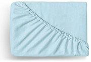 Kvalitex Flanelové napínacie prestieradlo svetlomodrá, 90 x 200 cm