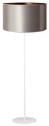 Duolla - Stojacia lampa CANNES 1xE27/15W/230V pr. 45 cm strieborná/medená/biela