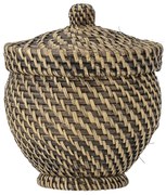 Bloomingville Úložný ratanový košík s vekom Leoonie
