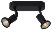 Lucide 11903/10/30 - LED bodové svietidlo JASTER-LED 2xGU10/5W/230V čierne