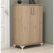 Skrinka na topánky ASTA 100x72 cm hnedá