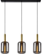 Lucide 45494/03/65 - Luster na lanku JOANET 3xE27/40W/230V čierna