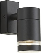 Moderné vonkajšie nástenné svietidlo čierne IP44 - Ensam