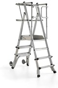 Plošinový rebrík ATOP, 3-4 priečky, 710-890 mm