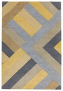 Sivo-žltý koberec Asiatic Carpets Big Zig, 120 x 170 cm