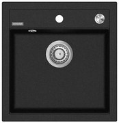 Concept DG00C50BC - Kuchynský drez CUBIS 49x51 cm granit/čierny
