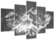 Obraz - Ilustrácie hôr (150x105 cm)