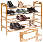 Botník NERIA 4 úrovne, bambusový