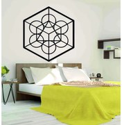 Drevený geometrický obraz na stenu žatva I SENTOP PR0336