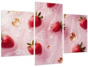 Obraz - Jahody v bublinách (90x60 cm)