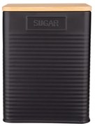 Altom Plechová dóza Sugar, čierna