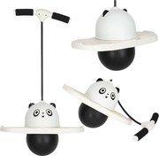 KIK Dětské skákadlo Pogo Jumper s řídítky a pumpičkou, bílo-černé, nosnost 75