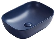 Mexen Rita umývadlo na dosku 45 x 32 cm, Námornícka modrá matná - 21084542