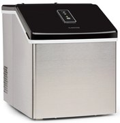 Klarstein Clearcube, výrobník ľadu, 13 kg/24 h, nehrdzavejúca oceľ, čierny