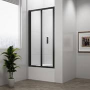 Polysan Polysan, DEEP BLACK sprchové dvere skladacie 1000x1650mm, číre sklo, MD1910B