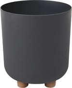 KVETINÁČ SOFIA 190 MM RECYKLOVANÝ ČIERNY*44245