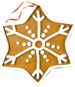 DECOLED Perník hvězda, prům. 25 cm