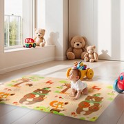 MD05 FOREST Detská skladateľná penová podložka NILS FUN