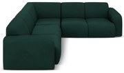 Tmavozelená rohová pohovka (variabilná/do L) Molino – Micadoni Home