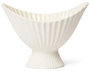 ferm Living Misa na ovocie Fountain kamenina bílá 19 x 13 cm