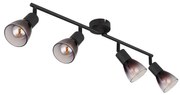 Globo 54312-4 - Bodové svietidlo SATELLA 4xE14/25W/230V čierna