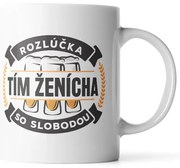 Sablio Hrnček Rozlúčka so slobodou tím ženícha - 200 ml - espresso