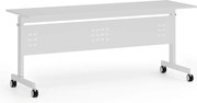 Mobilný stôl PRIMO MOBI, 180x60 cm, biela podnož, biela