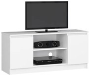 Stolík pod TV RTV 120 2D 1P biely