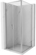 Mexen Exo, sprchovací kút s krídlovým dverami 70 x 70 cm, 6mm číre sklo, chrómový profil, 814-070-070-01-00