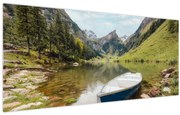 Obraz - Seealpsee, jazero Švajčiarska (120x50 cm)